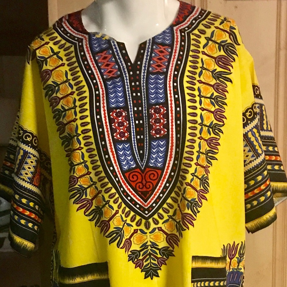 African Men Dashiki Top